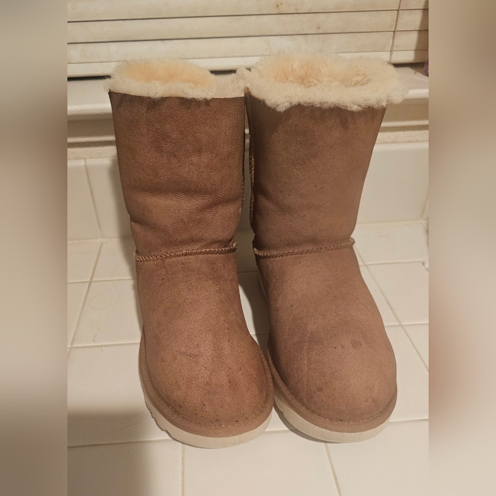 UGG Cream Shearling Boots